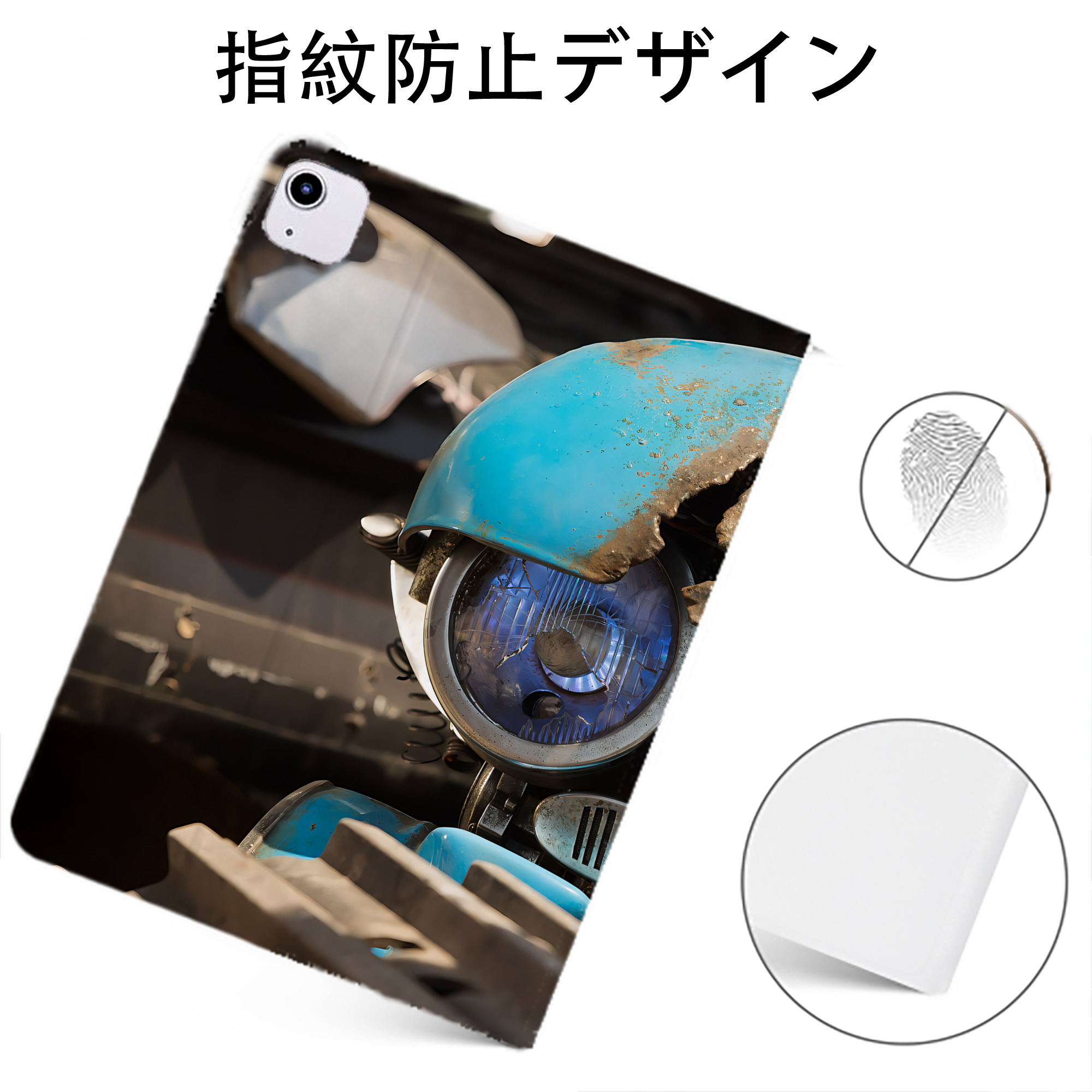 （画像用） Transformers トランスフォーマー IPadケース ペンホルダー付き ブックスタイルデザイン
